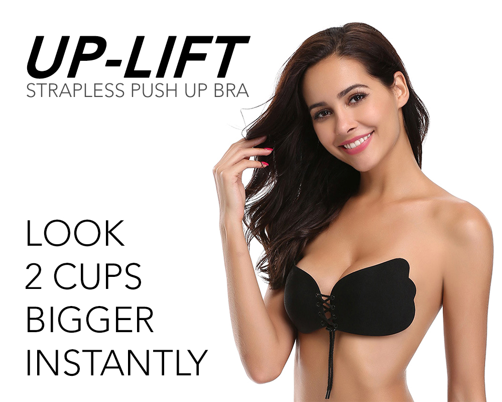 UP-LIFT Strapless Silicone Push Up Bra